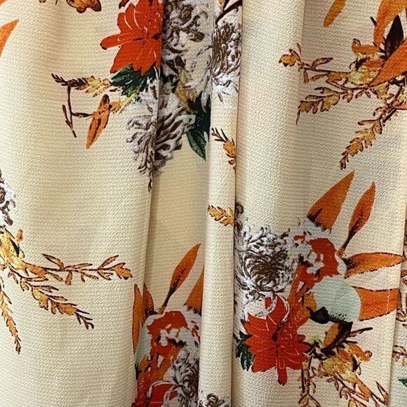 Simplee Halter Backless Boho Maxi Dress Size Large Floral Print - Picture 6 of 7